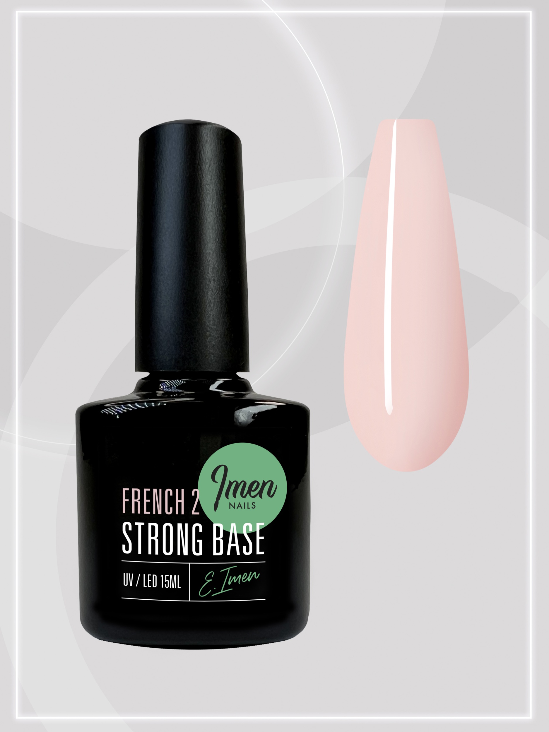 Liquid gel Cover Pink (Strong base French 02)  жидкий гель, 15мл