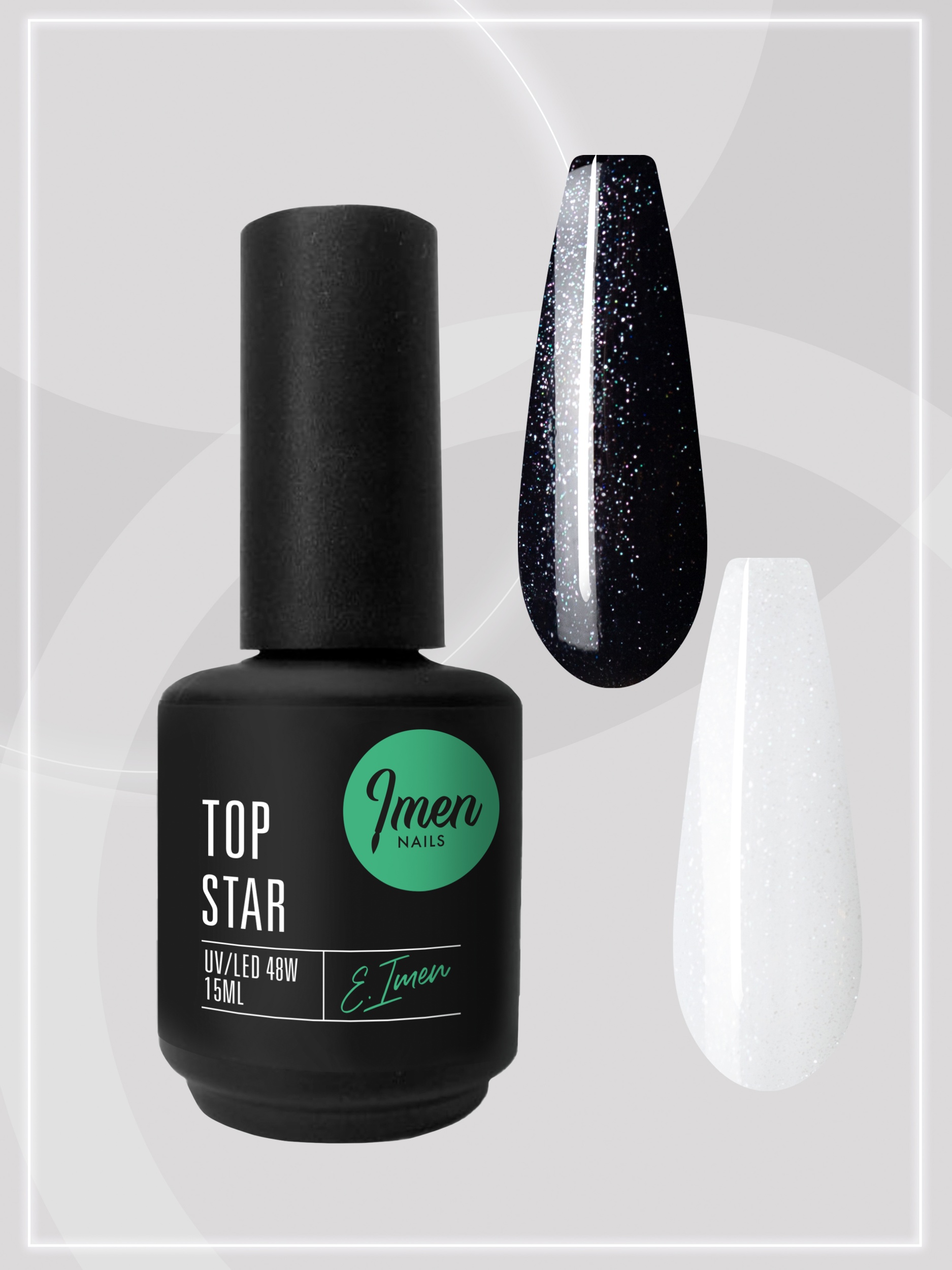 Top Star (топ без липкого слоя, с шимером) Imen, 15мл