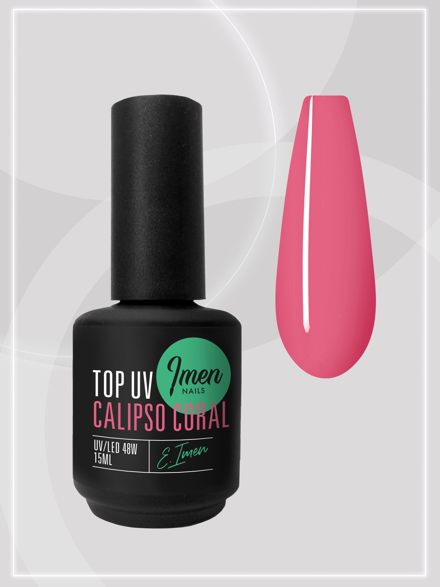Top Color Calipso Coral (топ без липкого слоя, калипсо) Imen, 15мл