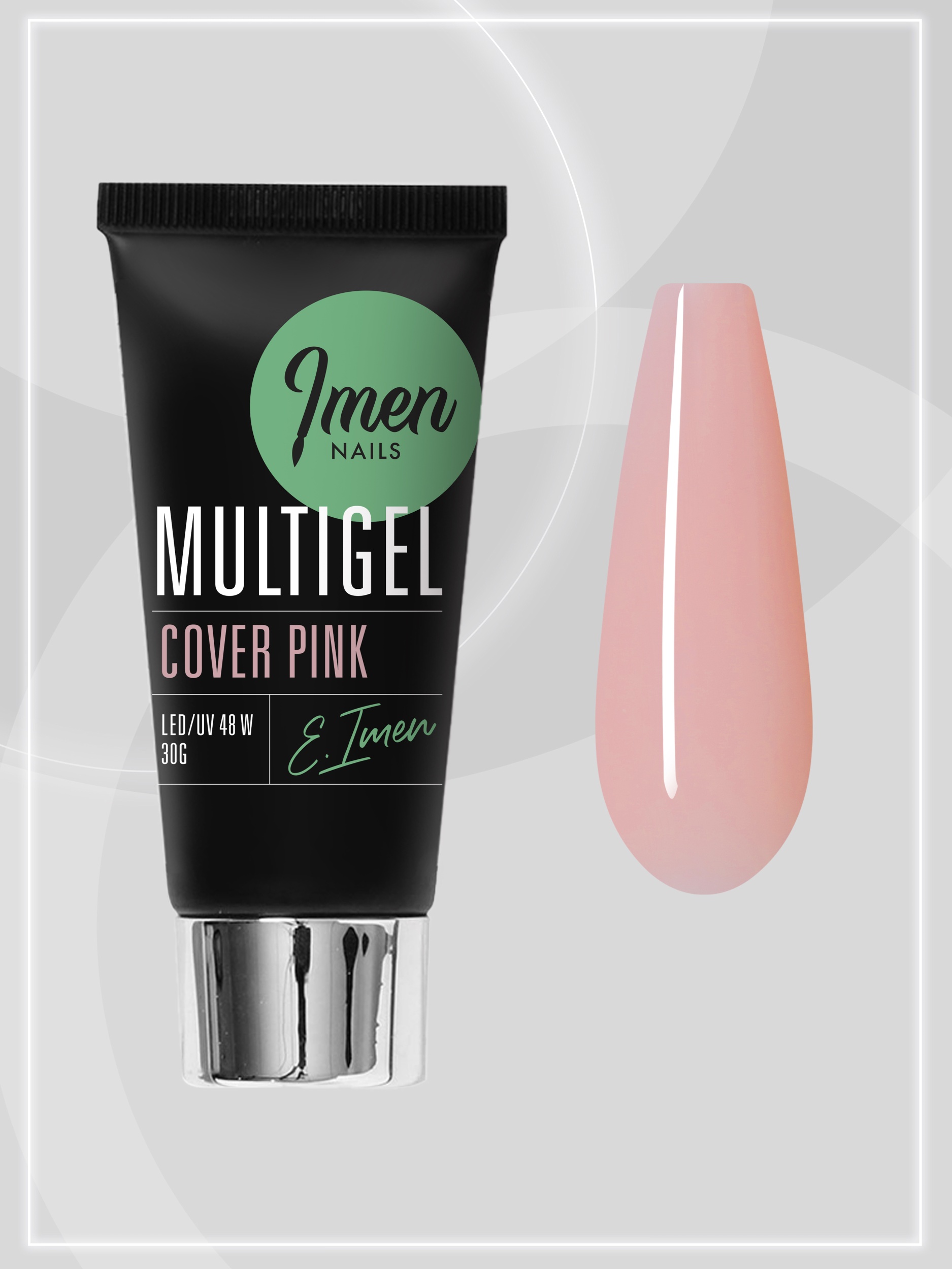 Multigel Cover Pink Мультигель (бежево-розовый) Imen, 30мл