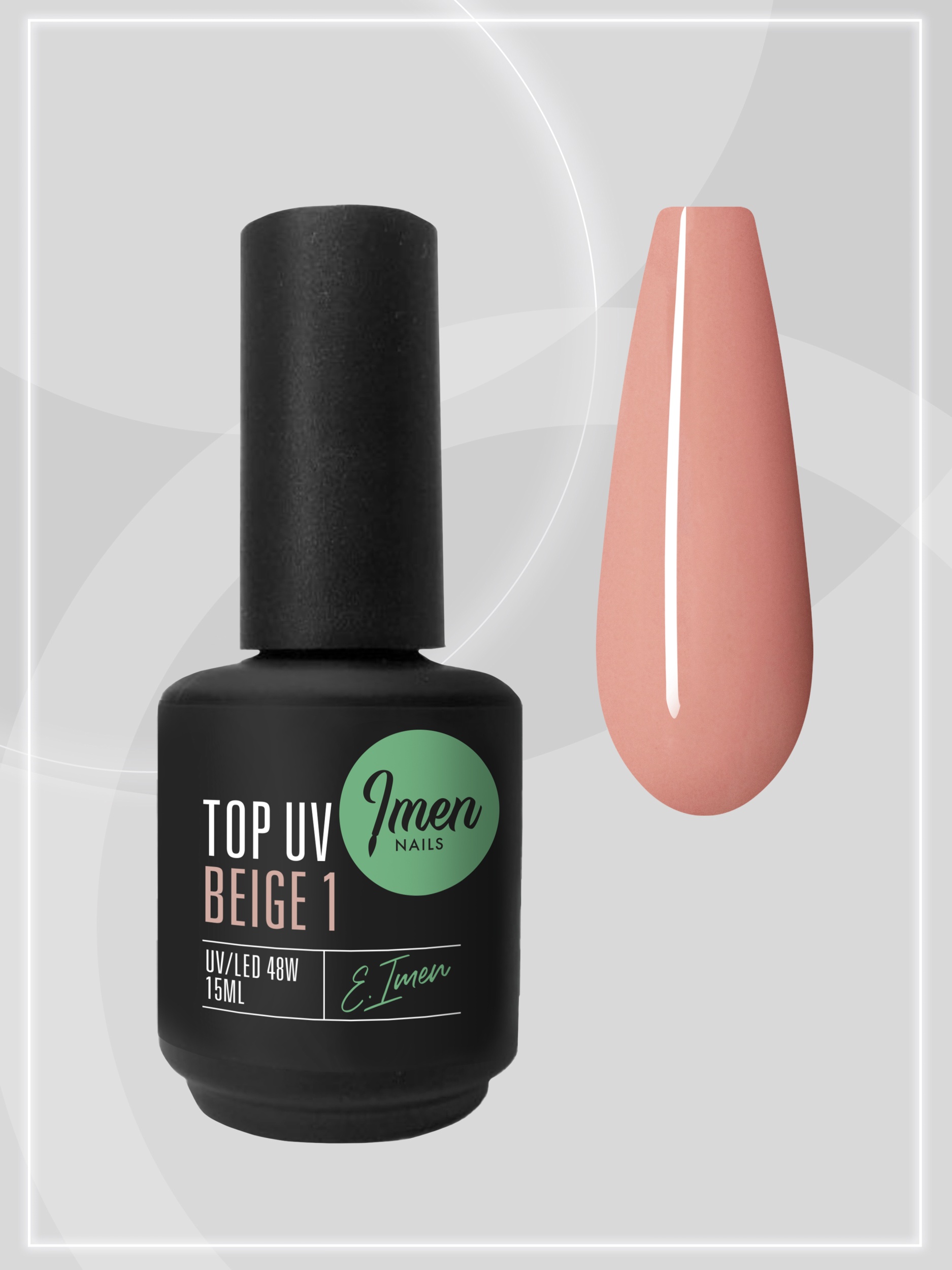 Top Color Beige 1 (топ без липкого слоя, бежевый) Imen, 15мл