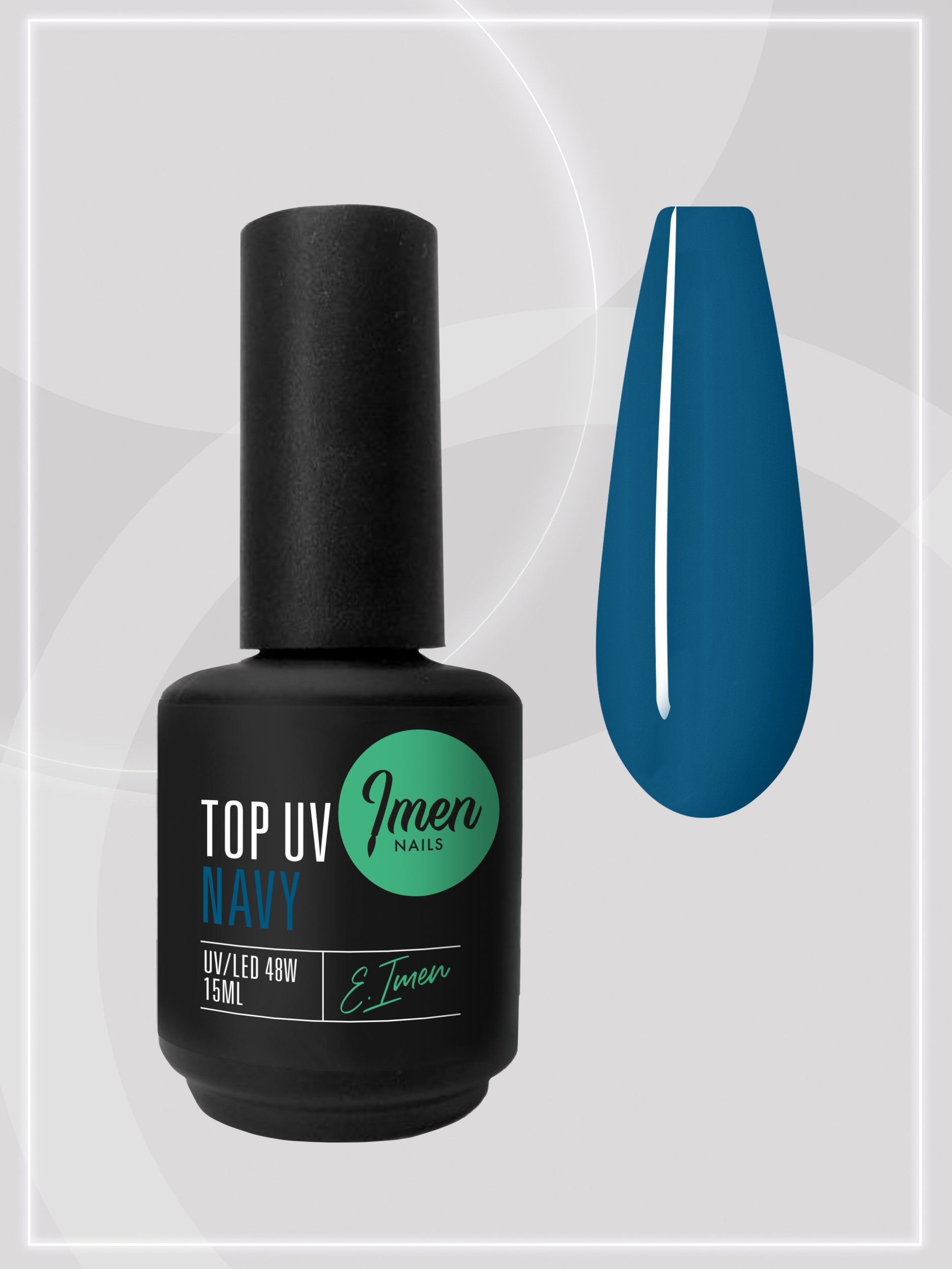Top Color Navy (топ без липкого слоя, сине-зеленый) Imen, 15мл
