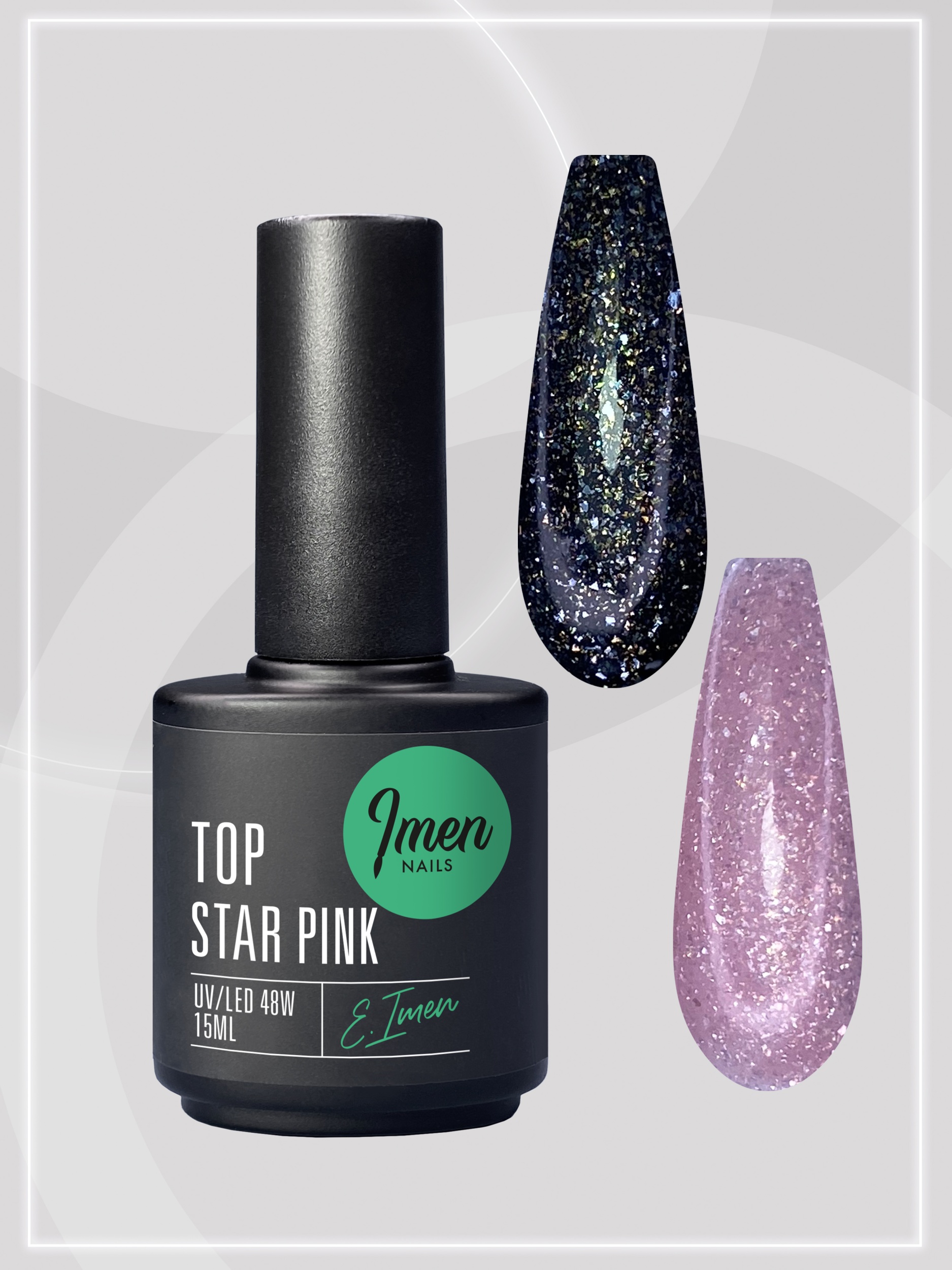 Top Star Pink (топ розовый с шиммером) Imen, 15мл