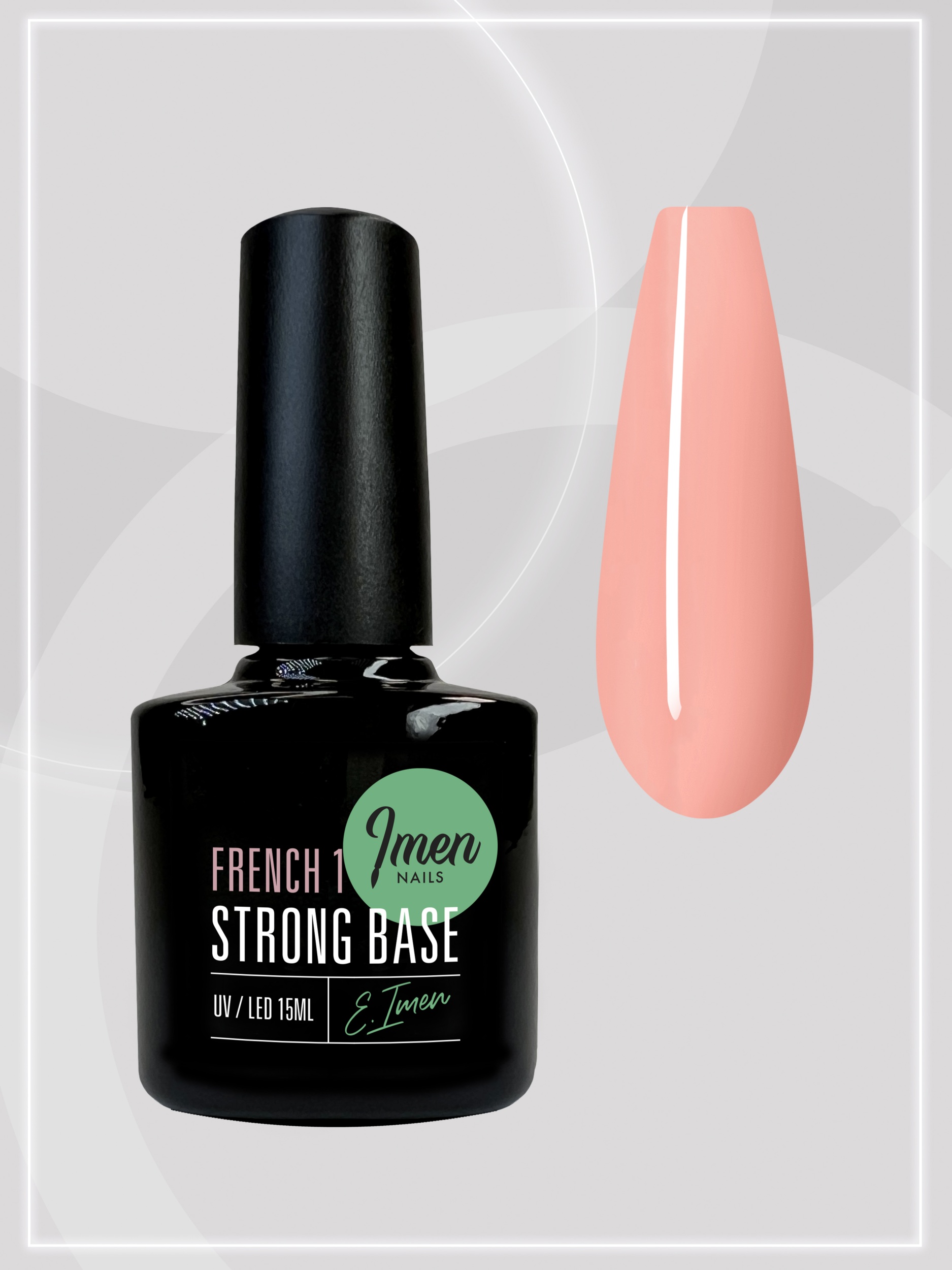 Liquid gel Cover (Strong base French 01) жидкий гель, 15мл