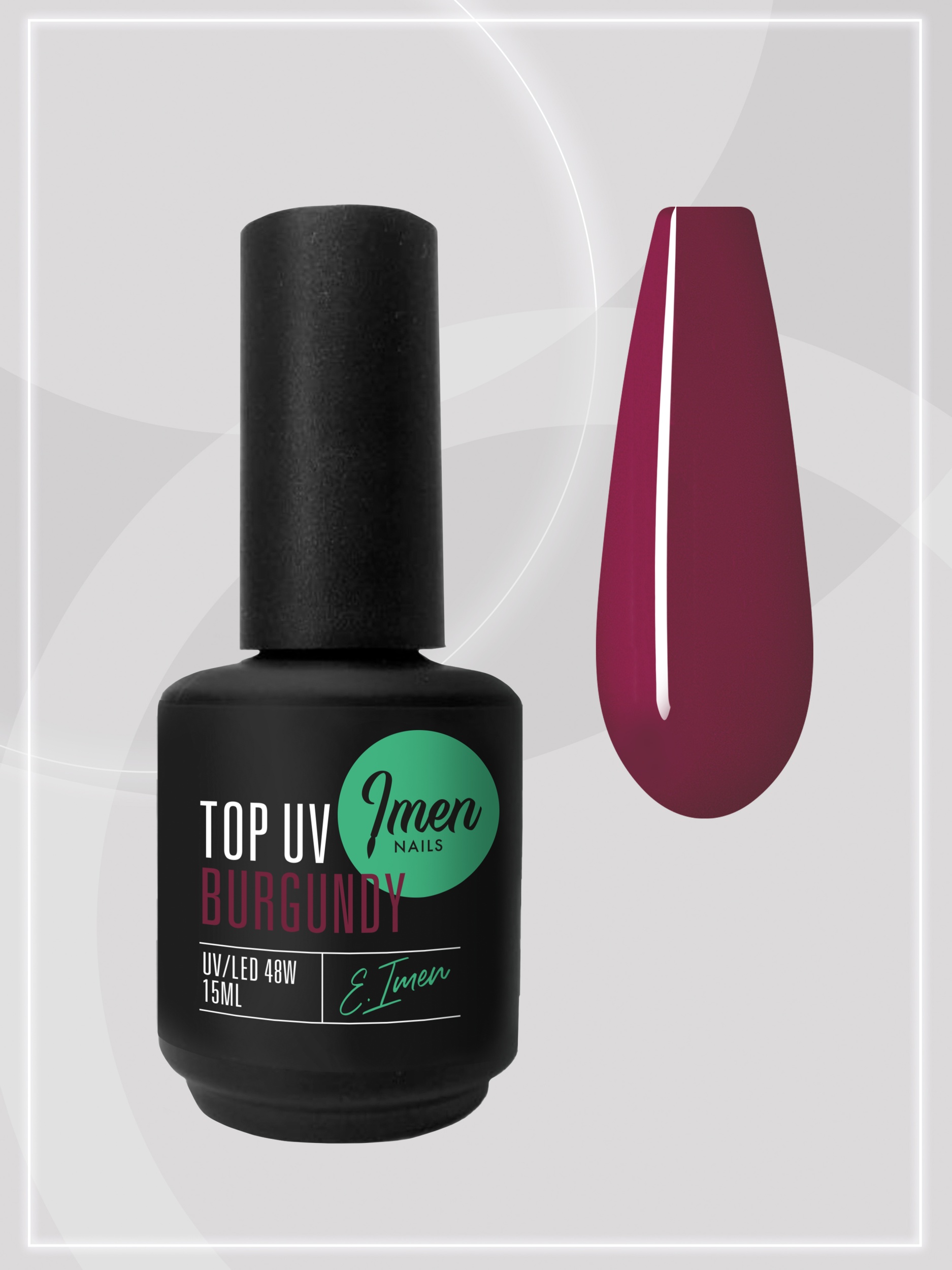 Top Color Burgundy (топ без липкого слоя, бургунди) Imen, 15мл