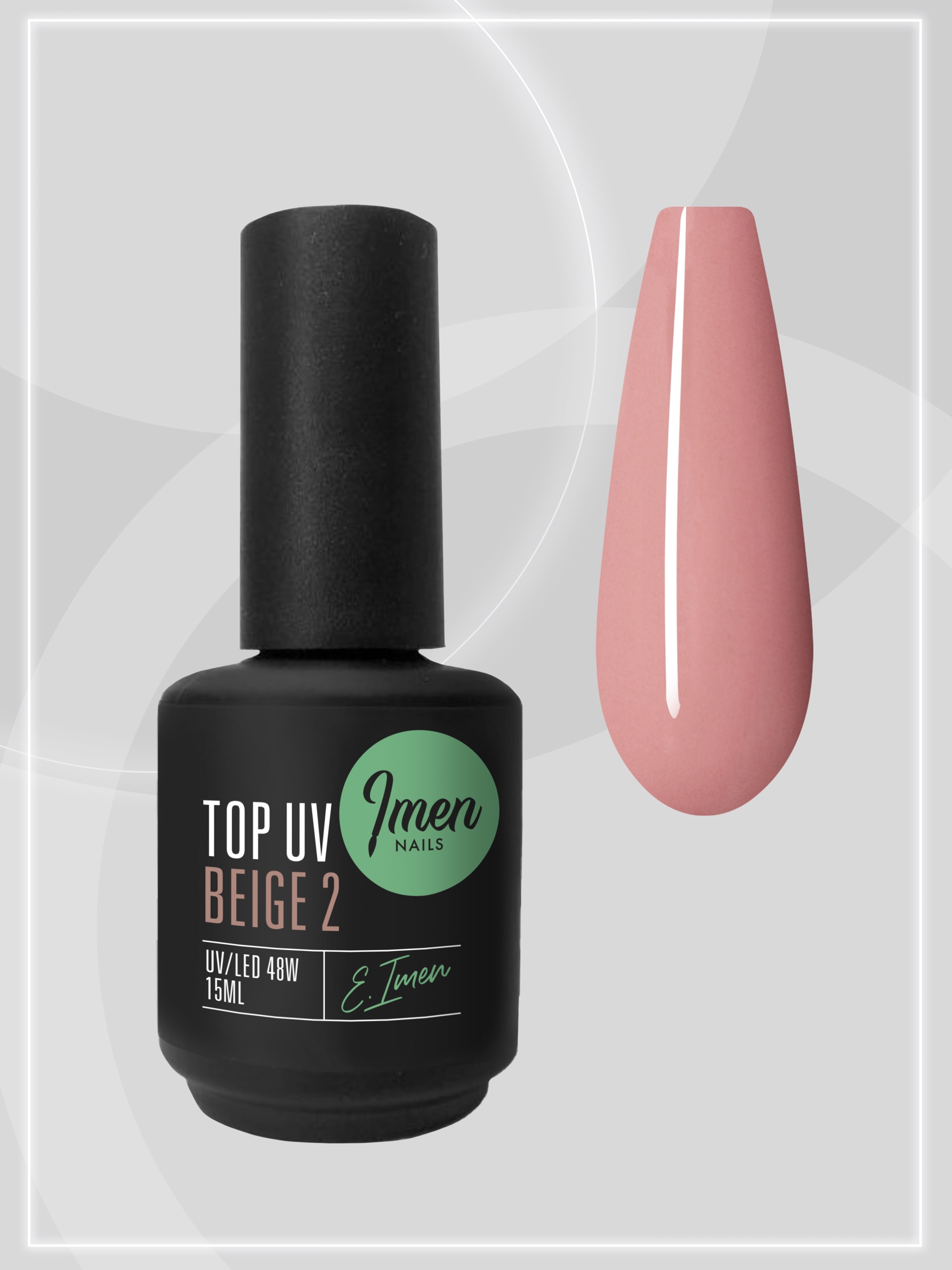 Top Color Beige 2 (топ без липкого слоя, бежевый) Imen, 15мл
